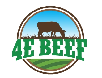 4E Beef logo design by AamirKhan