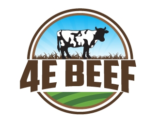 4E Beef logo design by AamirKhan