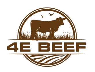 4E Beef logo design by AamirKhan