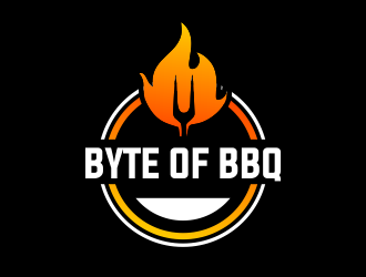 Byte of BBQ logo design by JessicaLopes