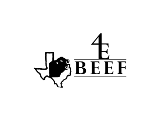 4E Beef logo design by bismillah