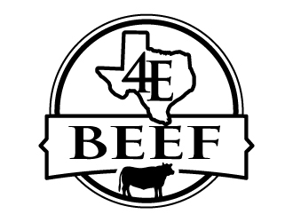 4E Beef logo design by jaize