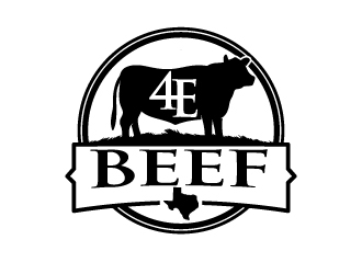 4E Beef logo design by jaize