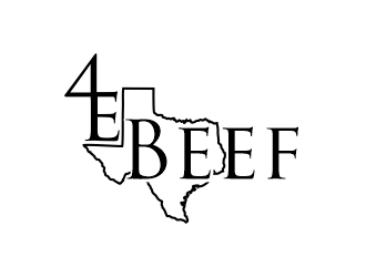 4E Beef logo design by Gwerth