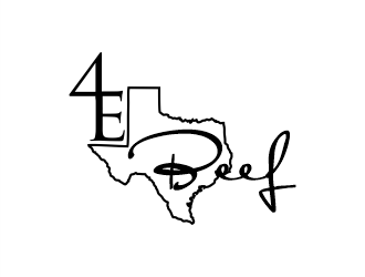 4E Beef logo design by Gwerth