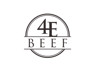 4E Beef logo design by kimora