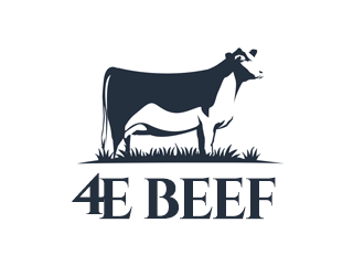 4E Beef logo design by kunejo