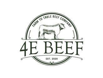 4E Beef logo design by MUSANG