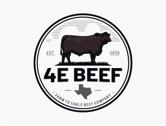 4E Beef logo design by Mardhi