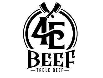 4E Beef logo design by REDCROW