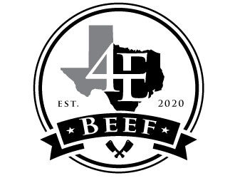 4E Beef logo design by REDCROW