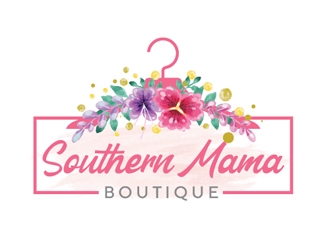 Southern Mama Boutique logo design by Roma