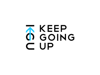 Keep Going Up logo design by uptogood