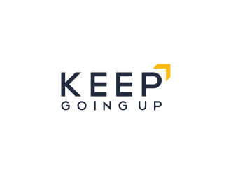 Keep Going Up logo design by uptogood