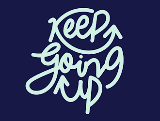 Keep Going Up logo design by mametos