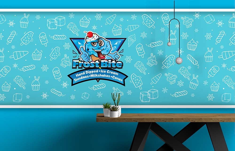 Frostbite Ice Cream logo design by yoecha