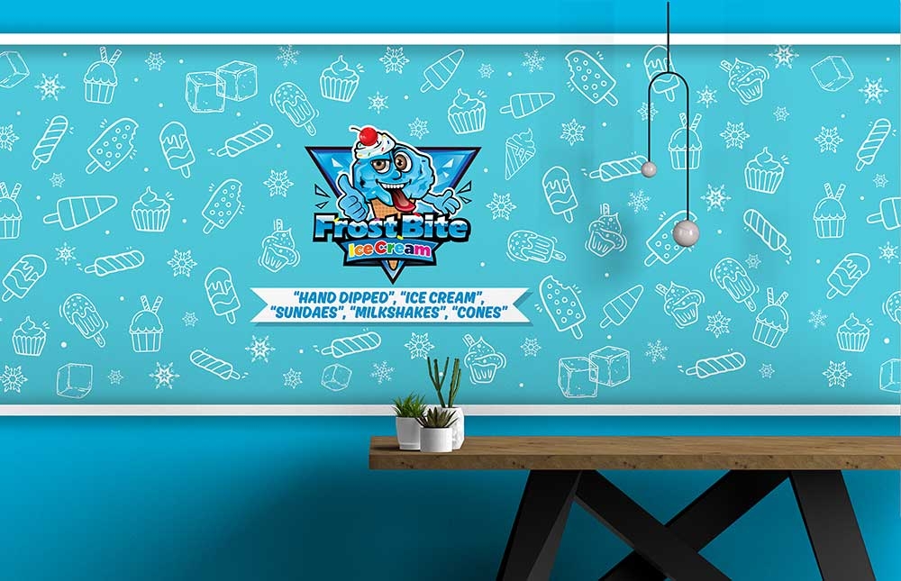 Frostbite Ice Cream logo design by yoecha