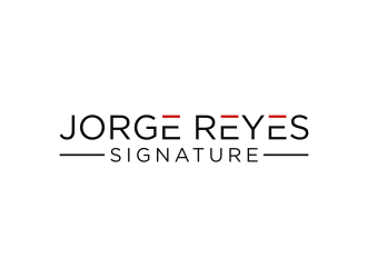 Jorge Reyes Signature logo design by mbamboex