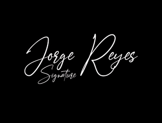 Jorge Reyes Signature logo design by gilkkj