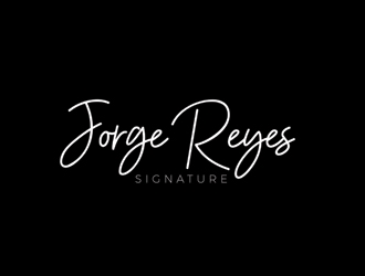 Jorge Reyes Signature logo design by gilkkj