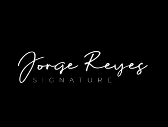 Jorge Reyes Signature logo design by gilkkj