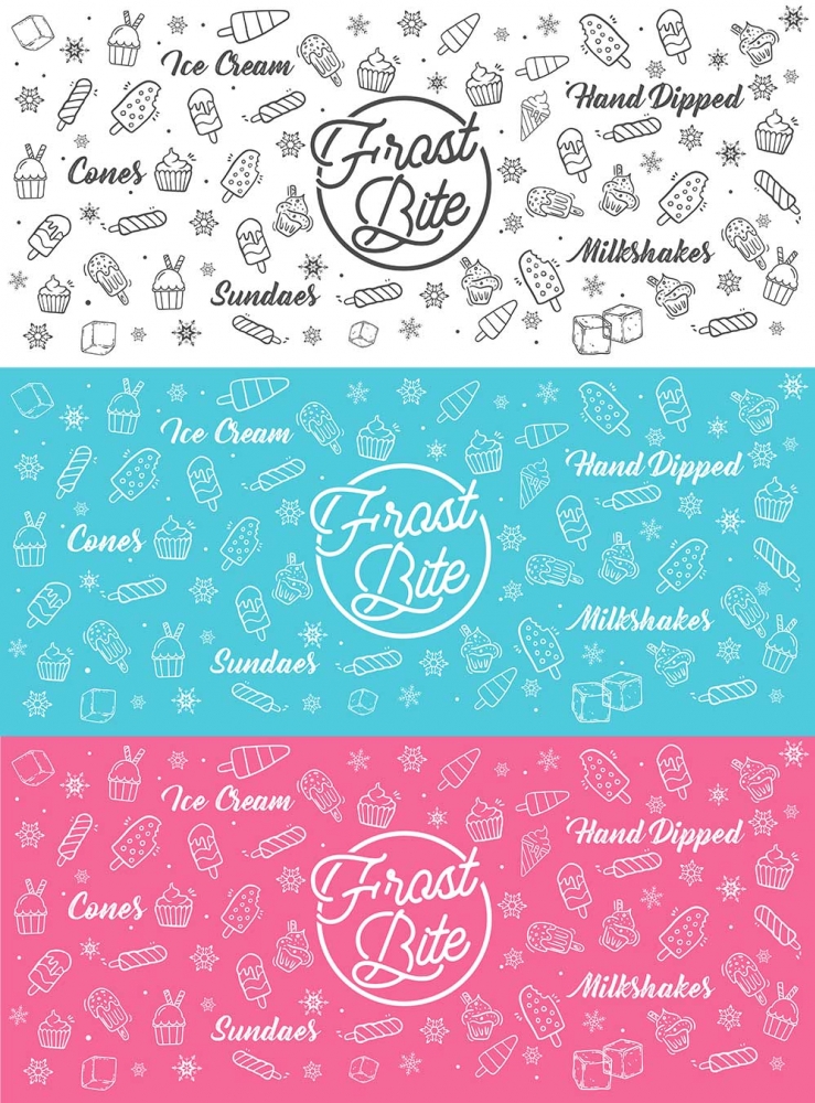 Frostbite Ice Cream logo design by yoecha