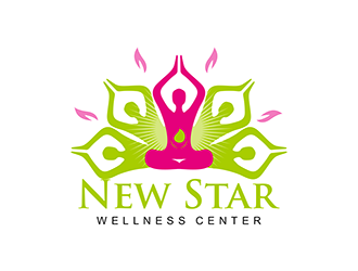 New Star Wellness Center logo design by enzidesign