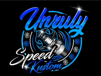 Unruly speed kustom  logo design by Suvendu