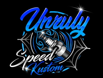 Unruly speed kustom  logo design by Suvendu