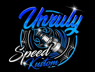 Unruly speed kustom  logo design by Suvendu