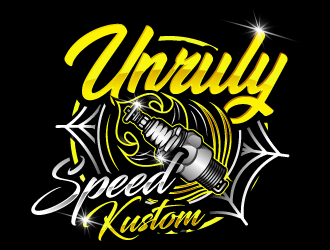 Unruly speed kustom  logo design by Suvendu