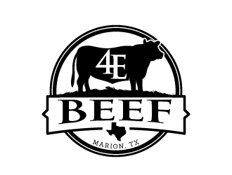 4E Beef logo design by jaize