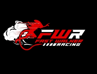 Fast Walker Racing / F.W.R Logo Design - 48hourslogo