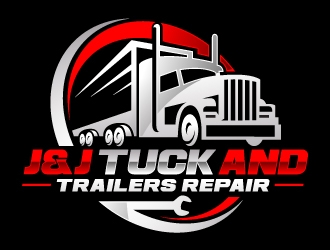 J&J TUCK AND TRAILERS REPAIR Logo Design - 48hourslogo