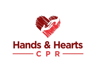 Hands and Hearts CPR logo design by cikiyunn