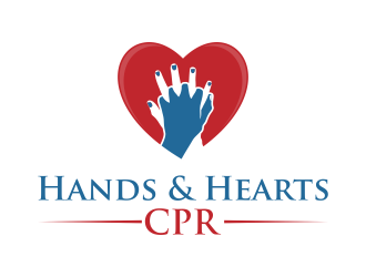 Hands and Hearts CPR logo design by brandshark