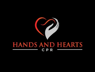 Hands and Hearts CPR logo design by Akhtar