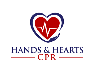 Hands and Hearts CPR logo design by ingepro