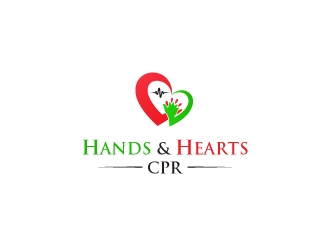 Hands and Hearts CPR logo design by Badnats