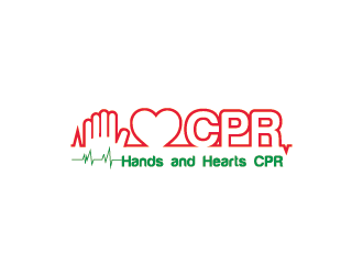 Hands and Hearts CPR logo design by one9