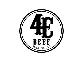 4E Beef logo design by J0s3Ph