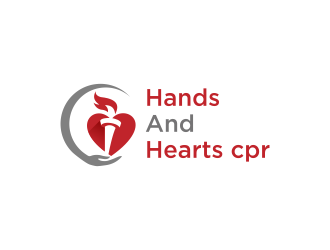 Hands and Hearts CPR logo design by luckyprasetyo