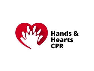 Hands and Hearts CPR logo design by adm3