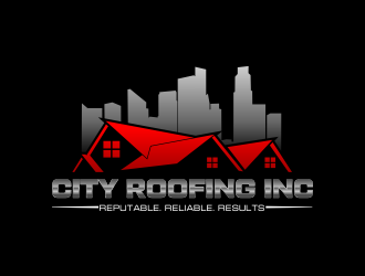 City Roofing Inc. logo design by beejo