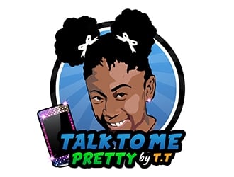 Talk To Me Pretty by.TT logo design by PrimalGraphics