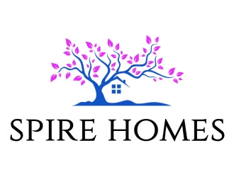 Spire Homes logo design by jetzu