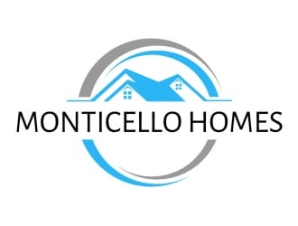 Monticello Homes logo design by jetzu