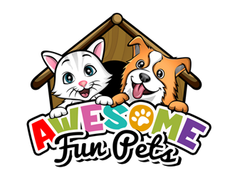 Awesome Fun Pets logo design by ingepro