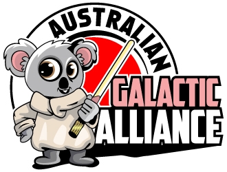 Australian Galactic Alliance  logo design by LucidSketch