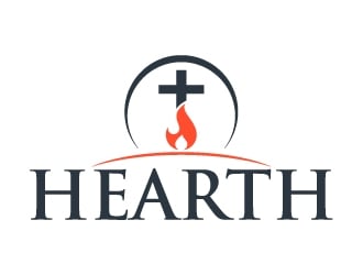 Hearth logo design by kgcreative